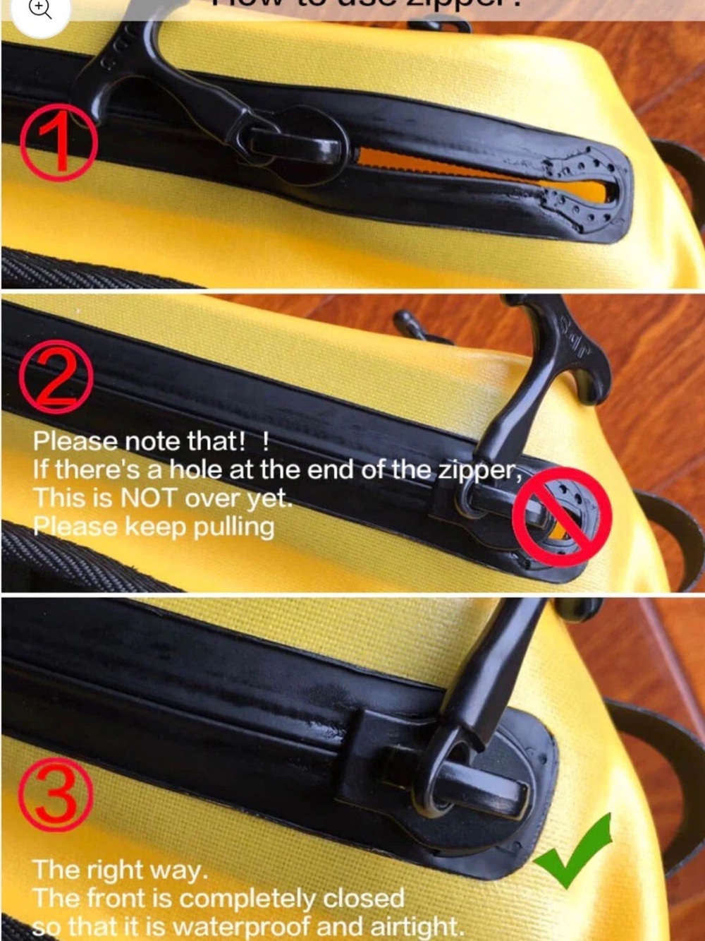 Watertrace Waterproof Fanny pack Waist Bag for Women yellow and black color - Picture 12 of 13